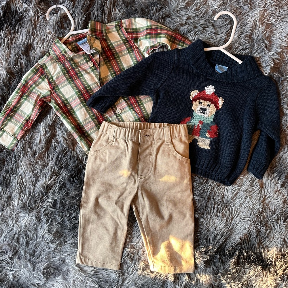 Dapper James Plaid Sweater Set (Never Worn)